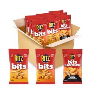 ​​RITZ Bits Flavor Charged Sandwich Crackers Variety Pack, Snacks for Kids and Adults, Lunch Snacks, 9-3 oz Bags​