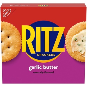 RITZ Fresh Stacks Original Crackers, Bulk Travel Snacks, Family Size, 6 Boxes (72 Multi Snack Packs)(Garlic Butter)