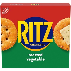 RITZ Fresh Stacks Original Crackers, Bulk Travel Snacks, Family Size, 6 Boxes (72 Multi Snack Packs)(Roasted Vegetable)