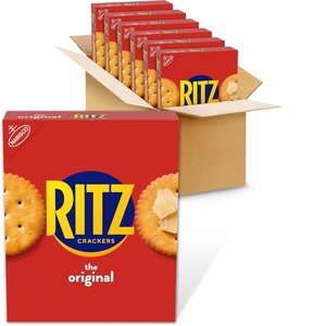 RITZ Original Crackers, Snacks for Kids and Adults, Bulk Lunch Snacks, 6 – 10.3 oz Boxes(Flavour)