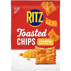RITZ Toasted Chips Ranch Crackers, Party Snacks, 8.1 oz(Cheddar Cheese)