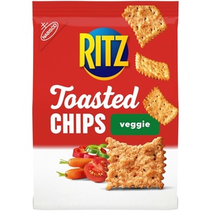 RITZ Toasted Chips Ranch Crackers, Party Snacks, 8.1 oz(VEGGIE)