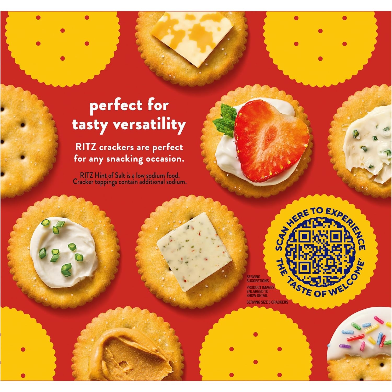 image:imageRITZ Hint of Salt Crackers Snacks for Kids and Adults Lunch Snacks 137 oz