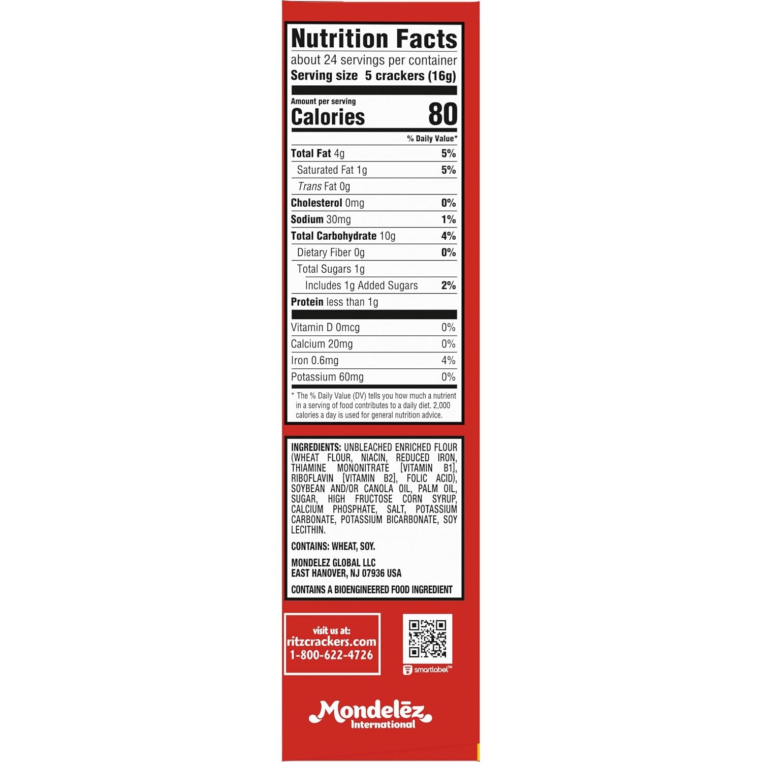 image:imageRITZ Hint of Salt Crackers Snacks for Kids and Adults Lunch Snacks 137 oz