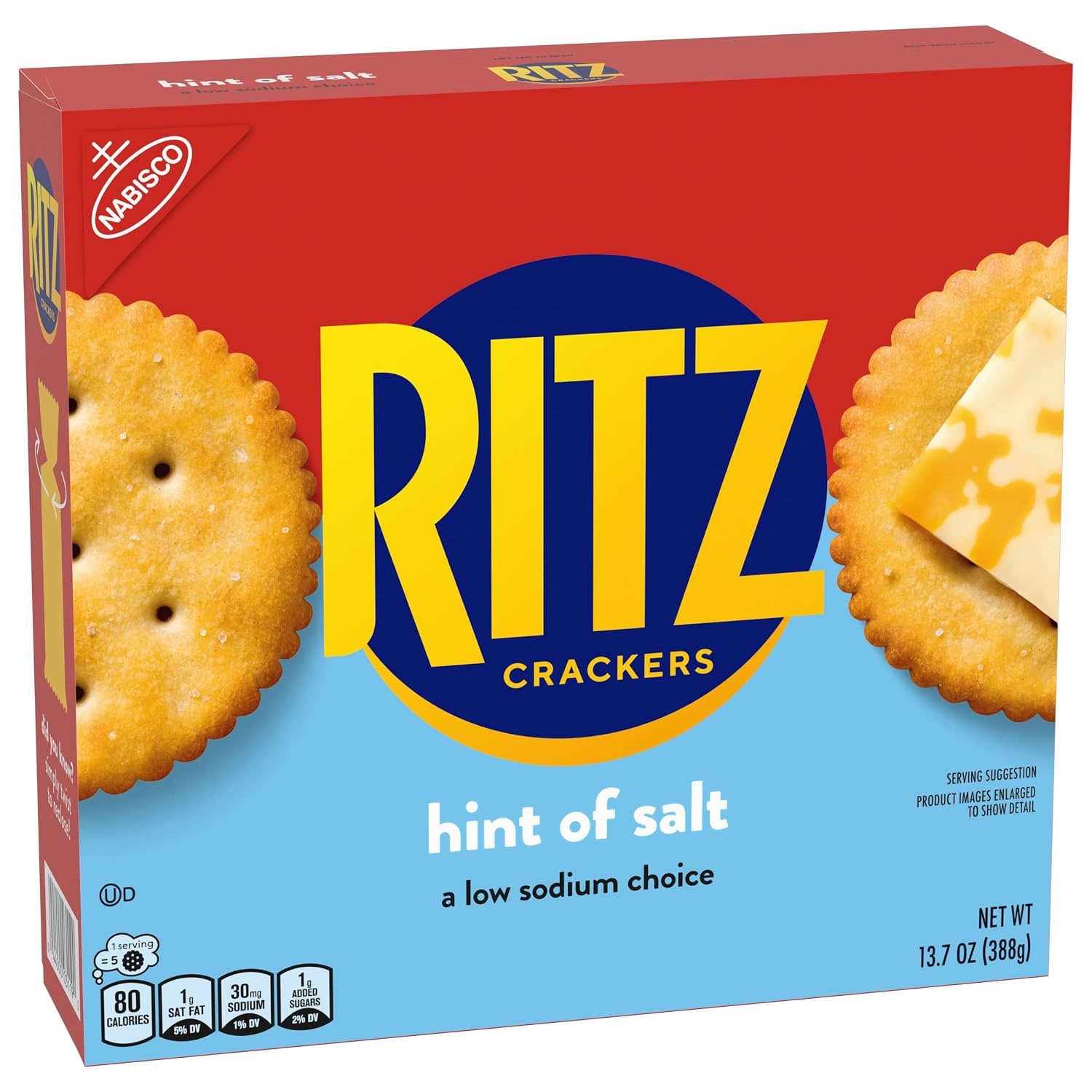 image:imageRITZ Hint of Salt Crackers Snacks for Kids and Adults Lunch Snacks 137 oz