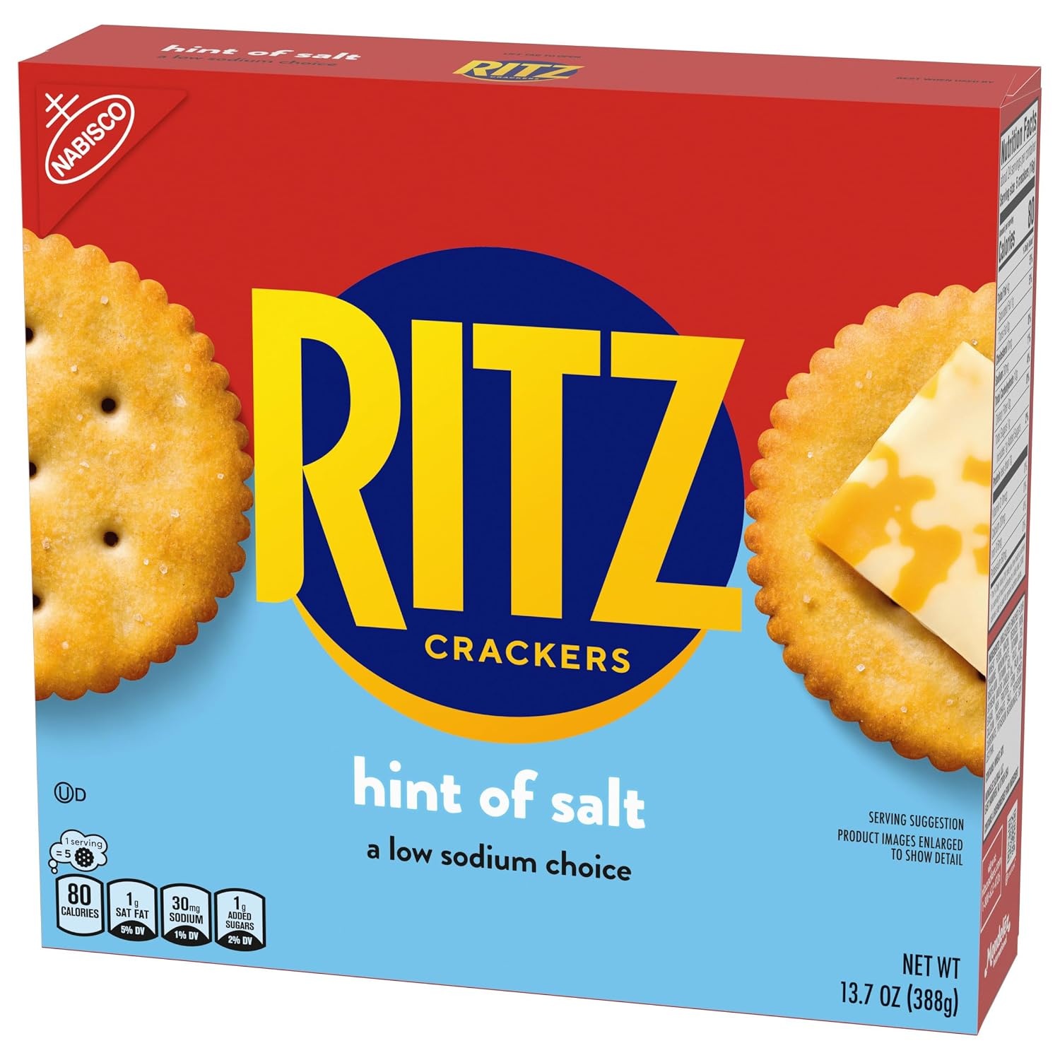 image:imageRITZ Hint of Salt Crackers Snacks for Kids and Adults Lunch Snacks 137 oz
