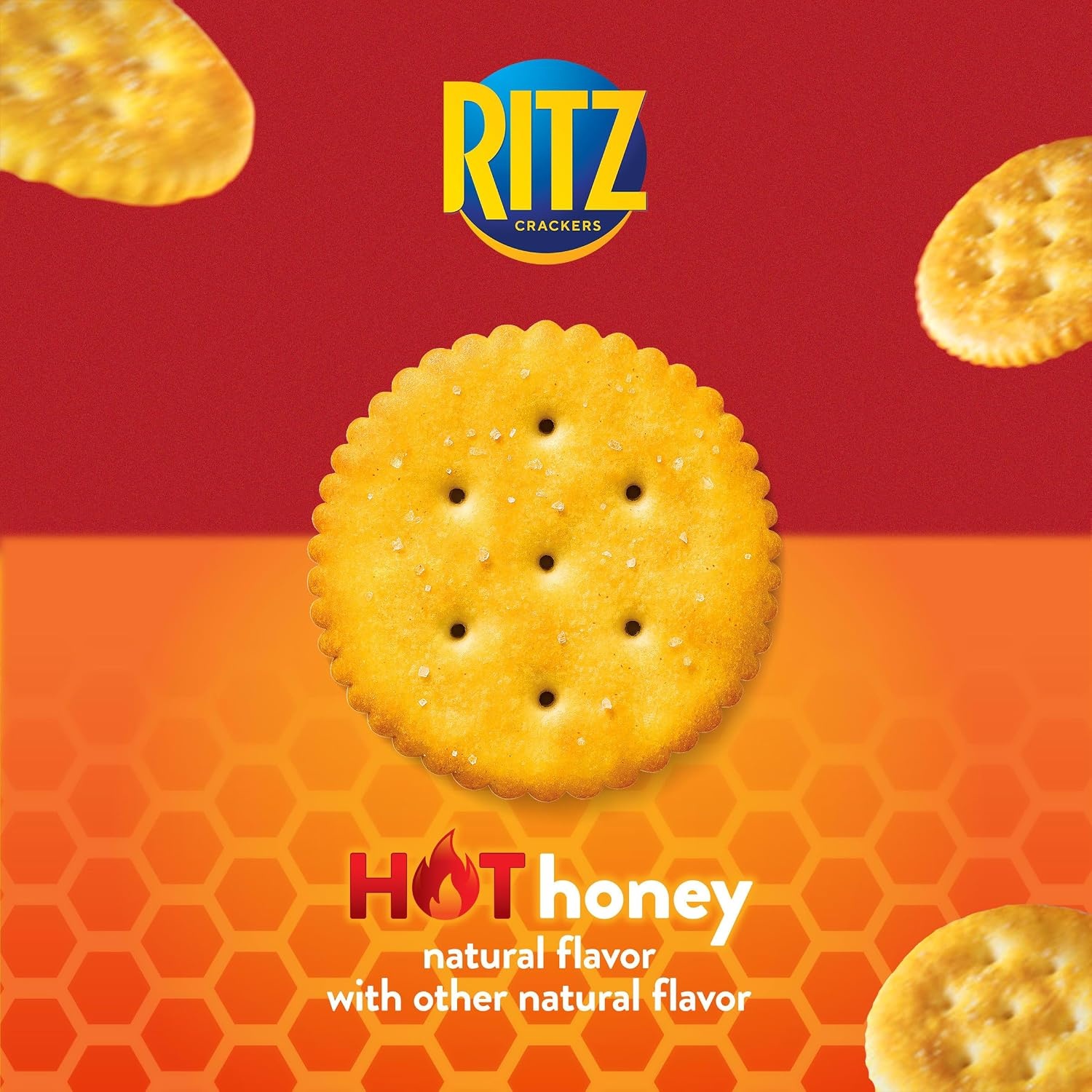 image:imageRITZ Hot Honey Crackers Snacks for Kids and Adults Lunch Snacks 137 oz