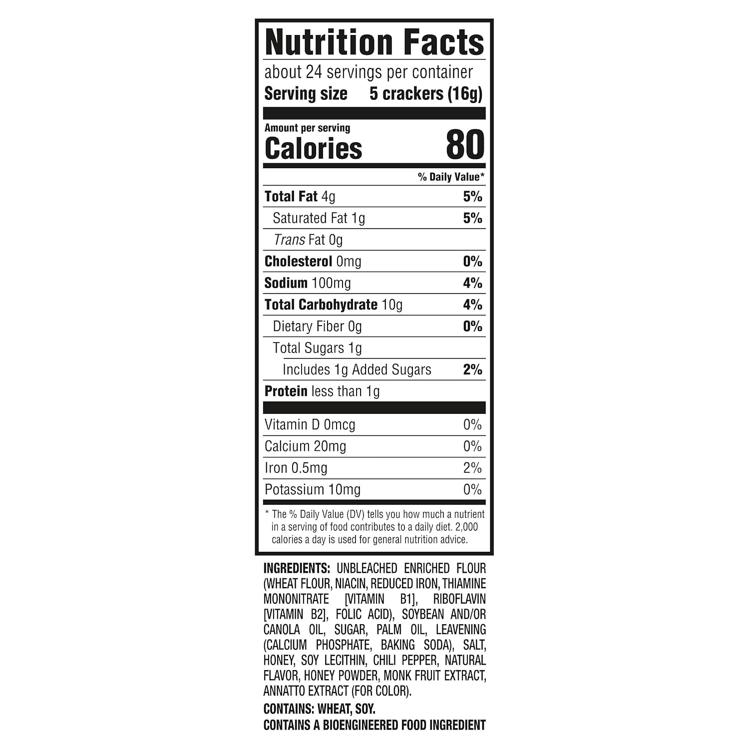 image:imageRITZ Hot Honey Crackers Snacks for Kids and Adults Lunch Snacks 137 oz