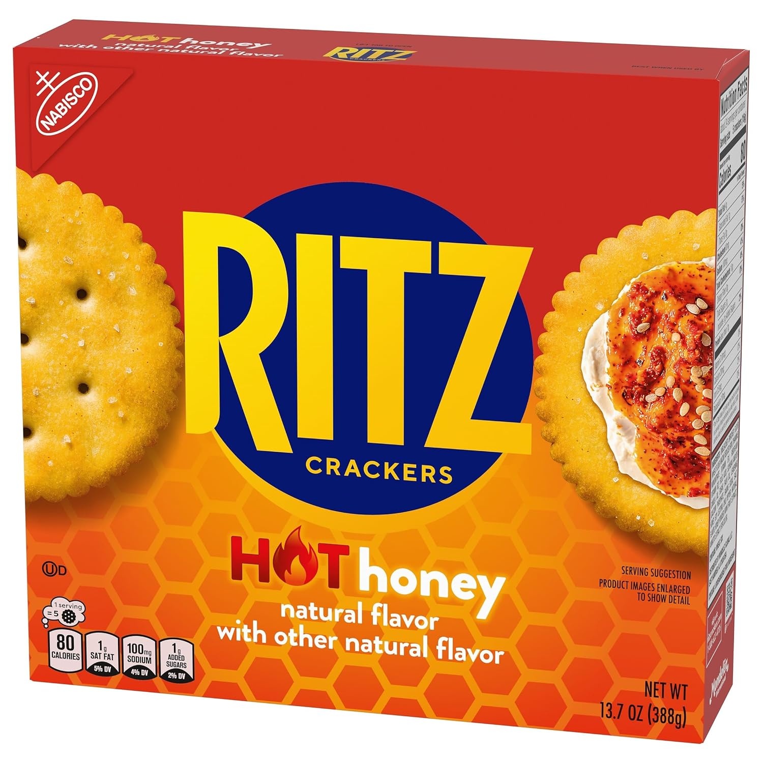 image:imageRITZ Hot Honey Crackers Snacks for Kids and Adults Lunch Snacks 137 oz