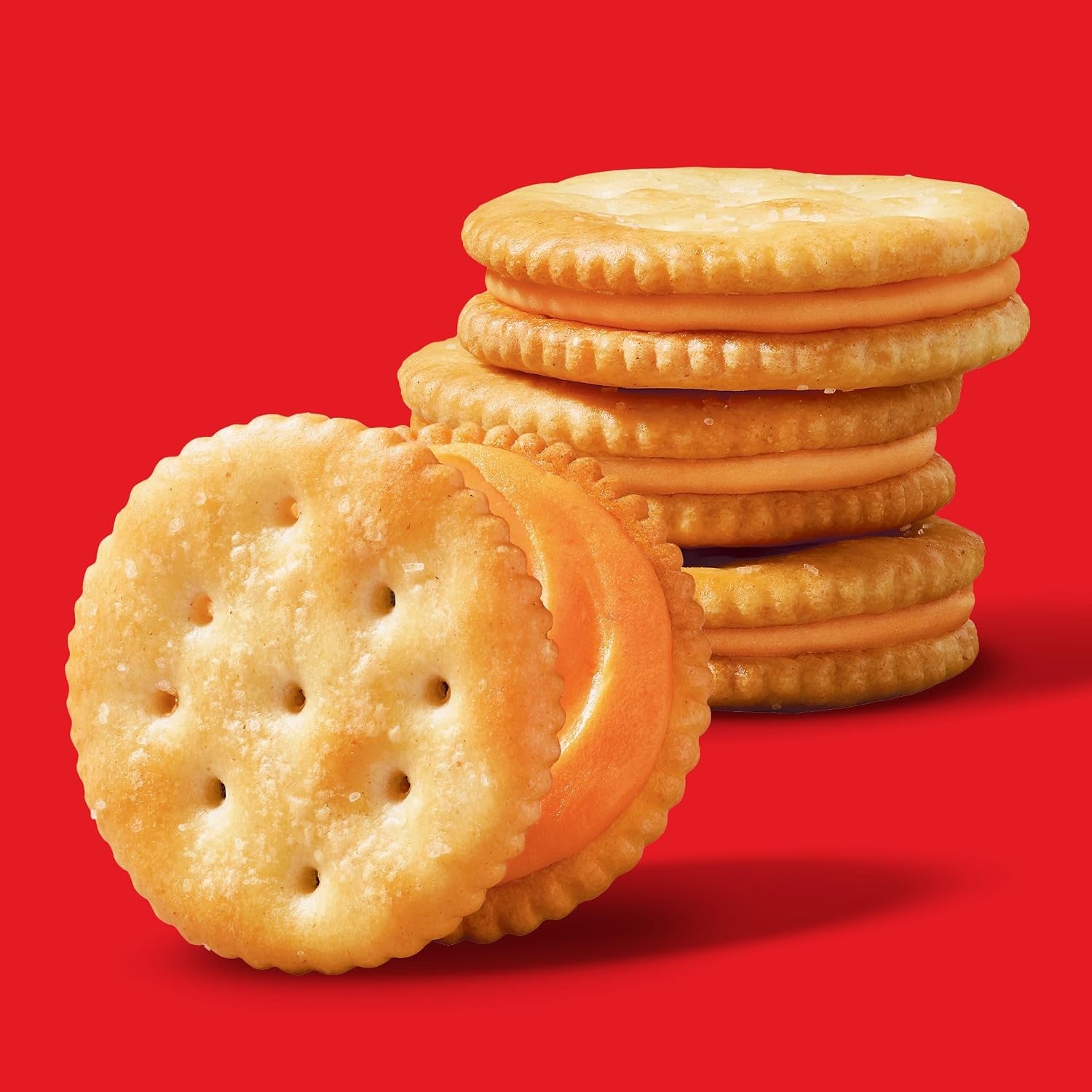 image:imageRITZ Peanut Butter Sandwich Crackers 4g Protein 20 Snack PacksSpicy Cheddar