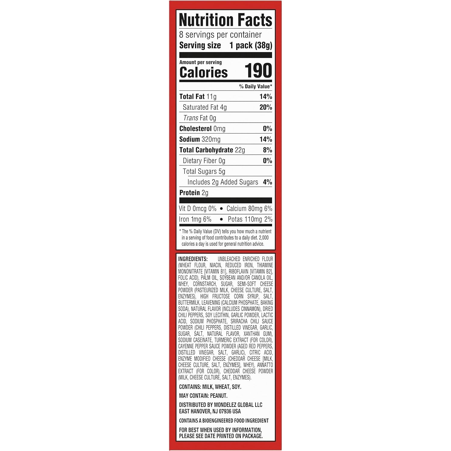 image:imageRITZ Peanut Butter Sandwich Crackers 4g Protein 20 Snack PacksSpicy Cheddar