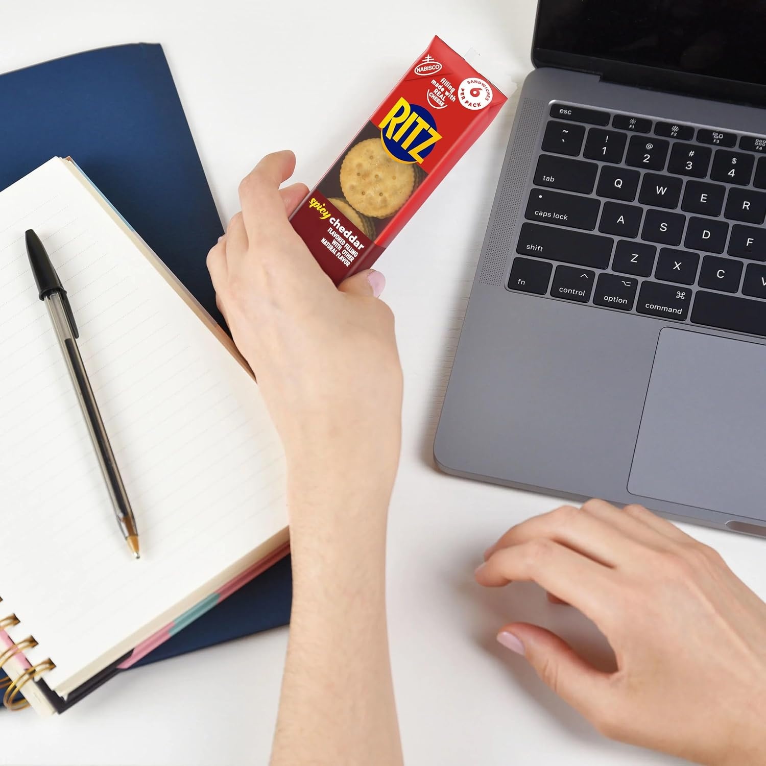 image:imageRITZ Peanut Butter Sandwich Crackers 4g Protein 20 Snack PacksSpicy Cheddar