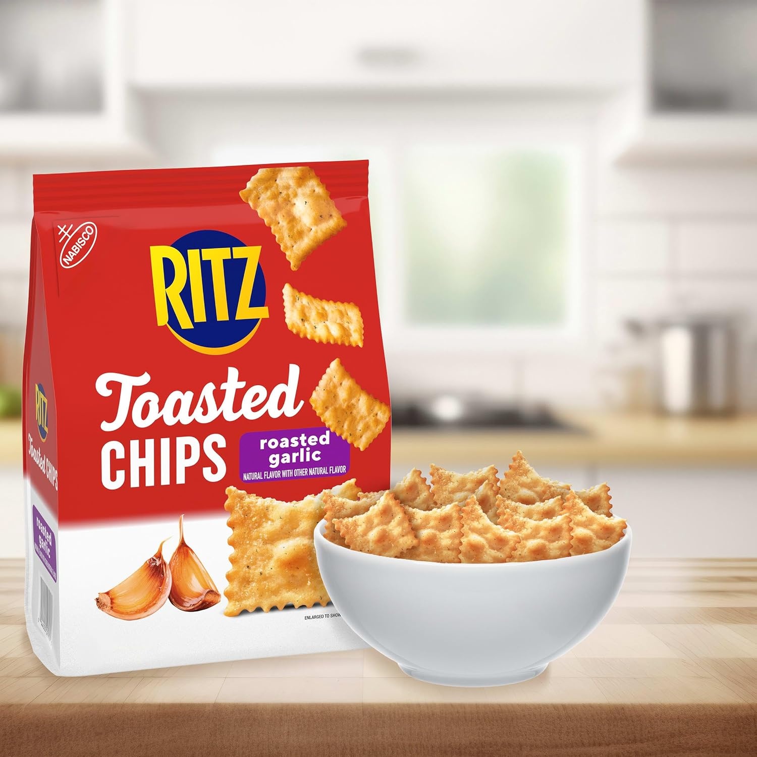 image:imageRITZ Toasted Chips Roasted Garlic Crackers Party Snacks 81 oz
