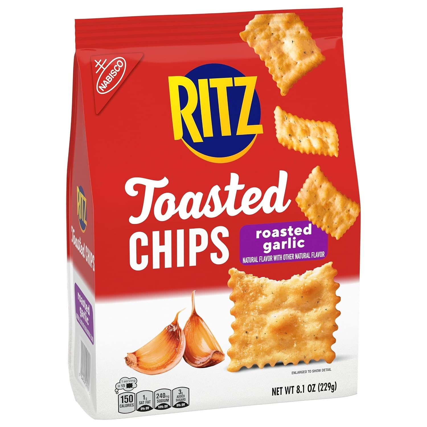 image:imageRITZ Toasted Chips Roasted Garlic Crackers Party Snacks 81 oz