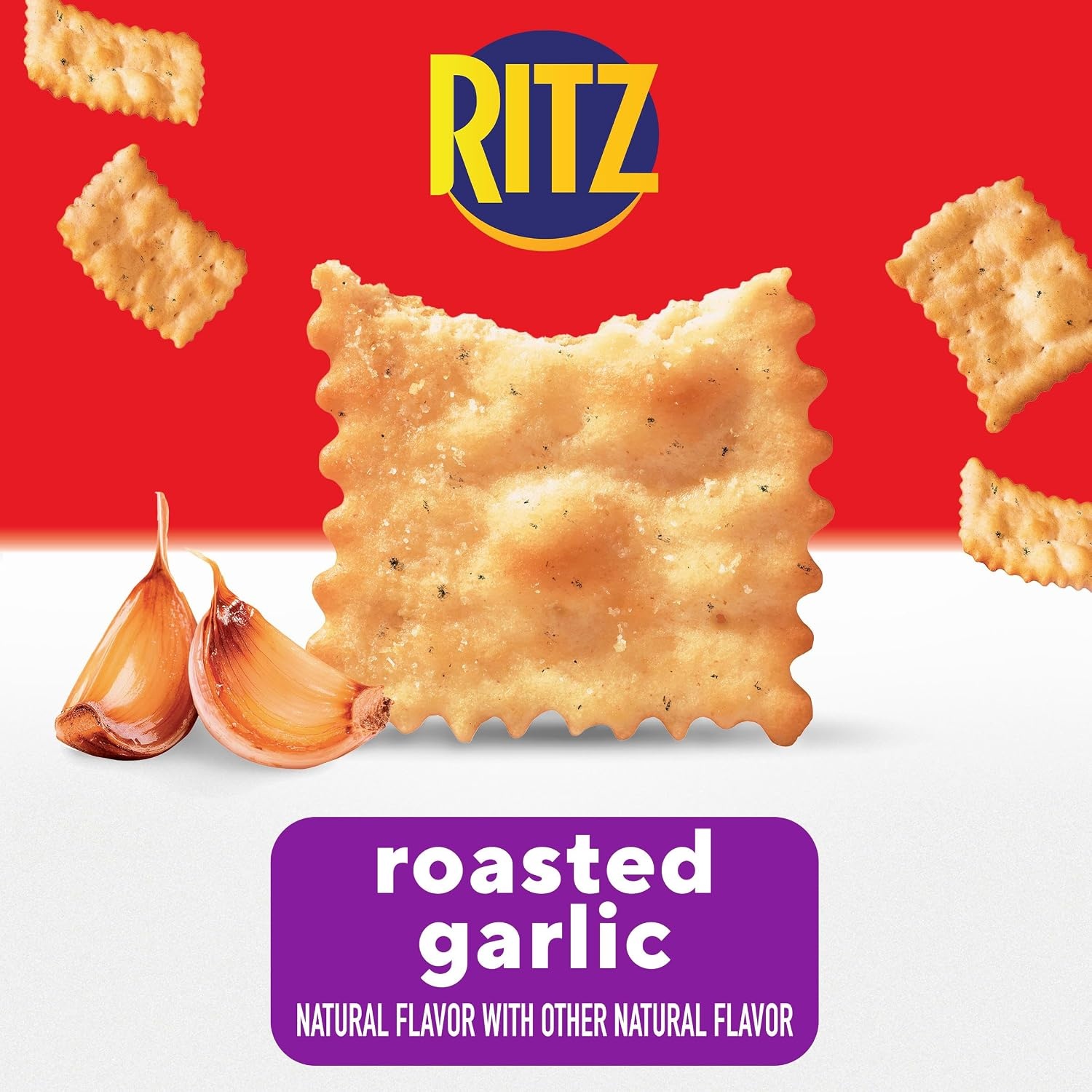 image:imageRITZ Toasted Chips Roasted Garlic Crackers Party Snacks 81 oz