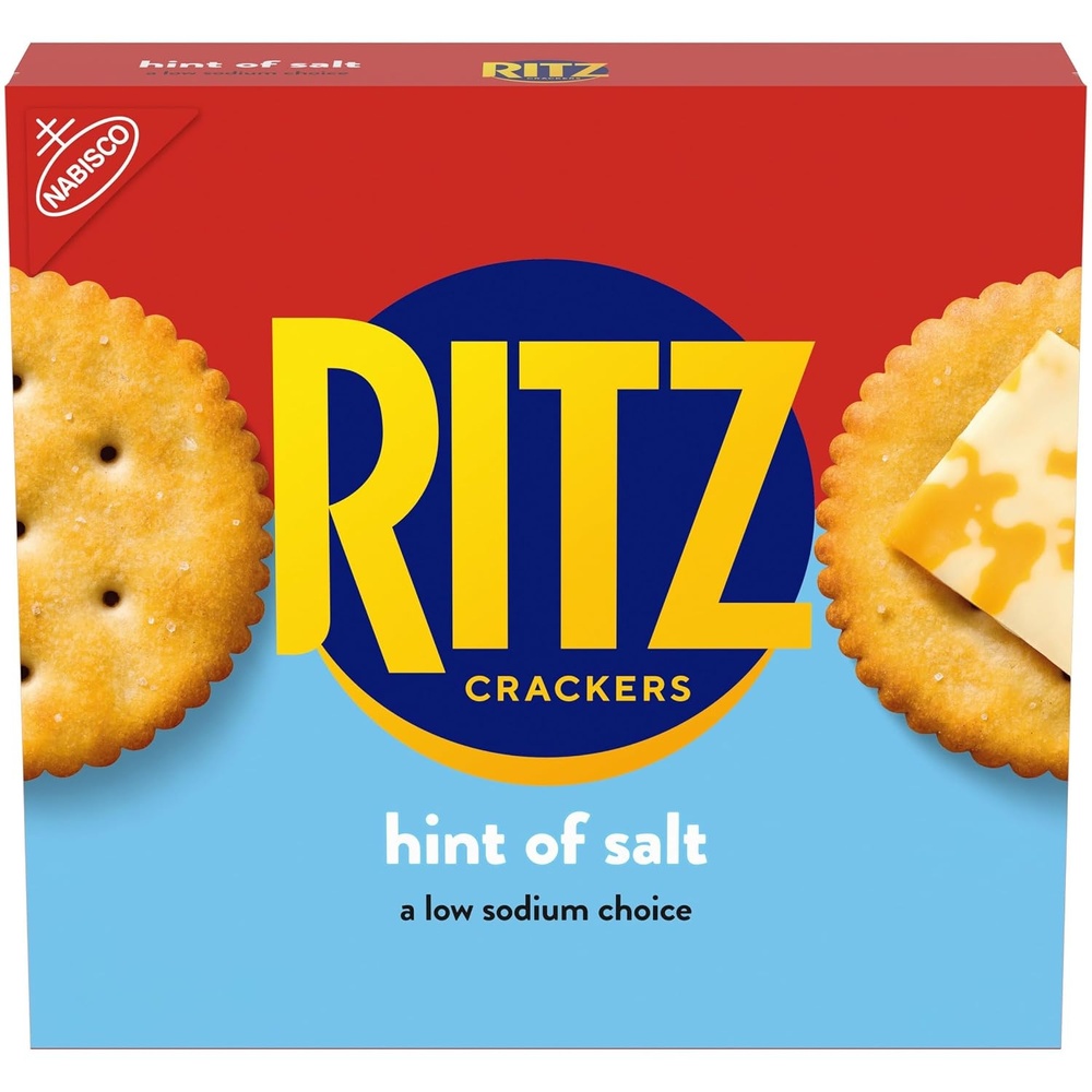 image:imageRITZ Hint of Salt Crackers Snacks for Kids and Adults Lunch Snacks 137 oz