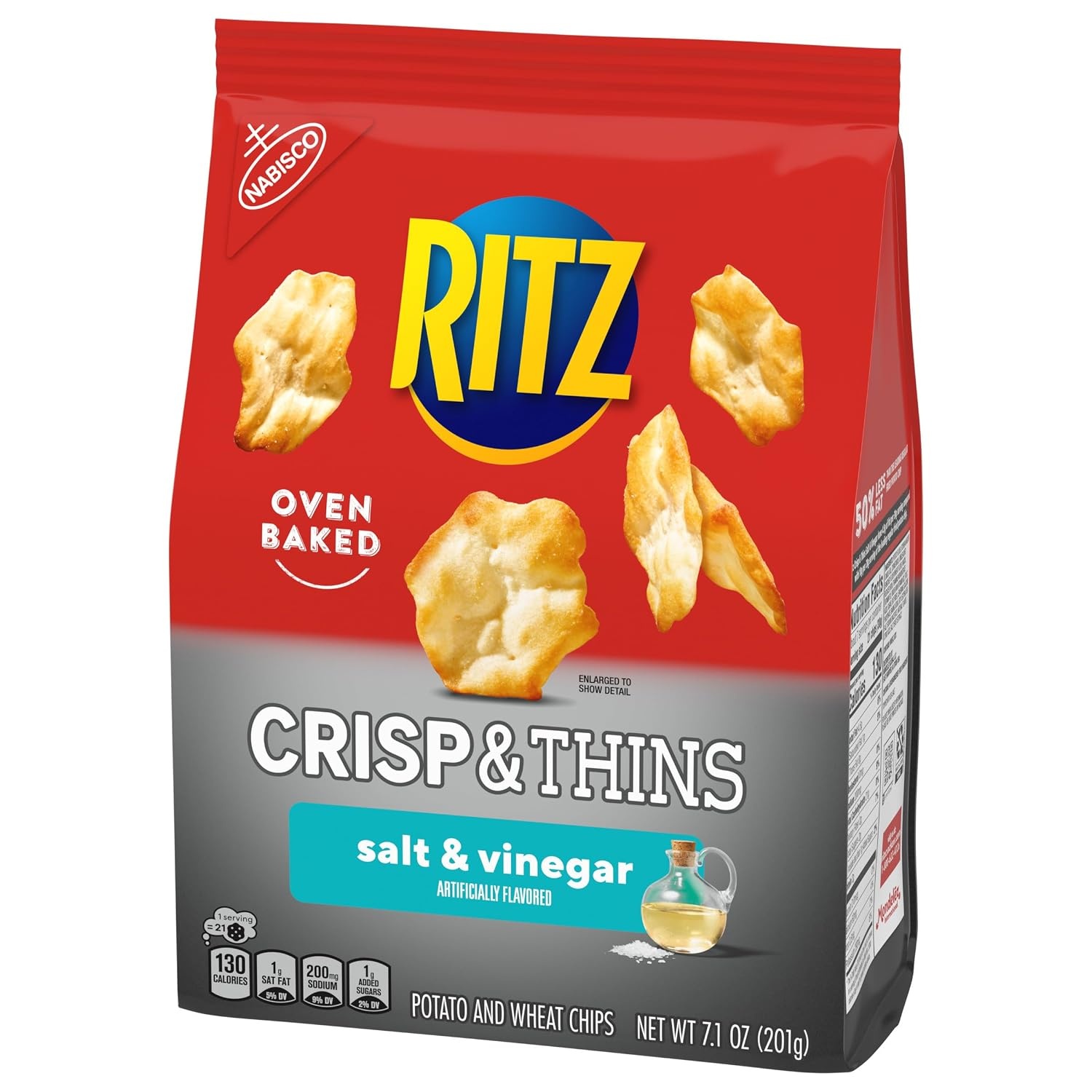 image:imageRITZ Crisp and Thins Original with Creamy Onion and Sea Salt Chips Party Snacks 71 ozSalt and Vinegar