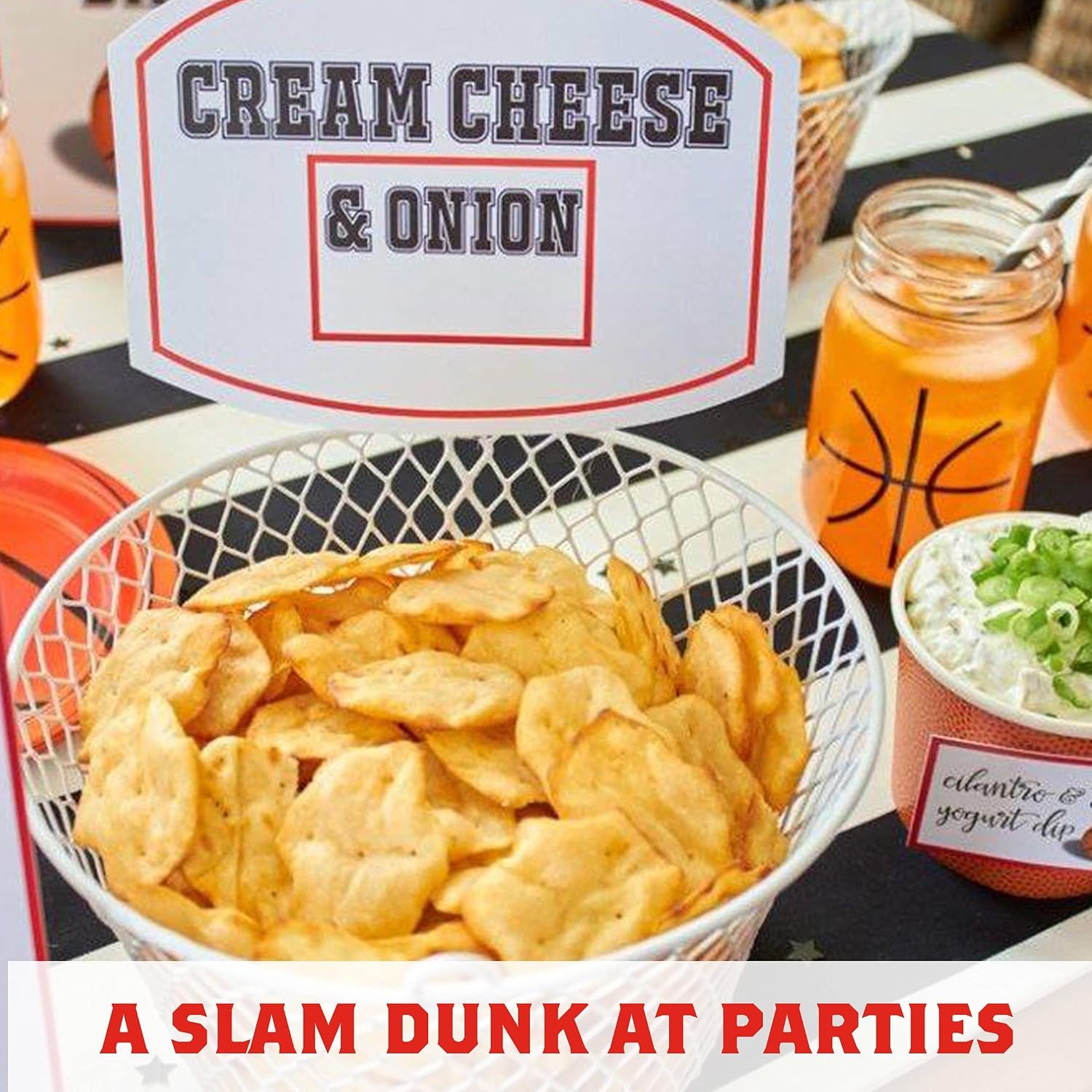 image:imageRITZ Crisp and Thins Original with Creamy Onion and Sea Salt Chips Party Snacks 71 ozSalt and Vinegar
