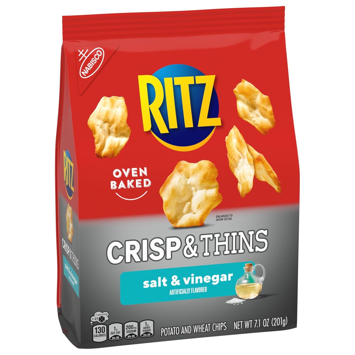 image:imageRITZ Crisp and Thins Original with Creamy Onion and Sea Salt Chips Party Snacks 71 ozSalt and Vinegar